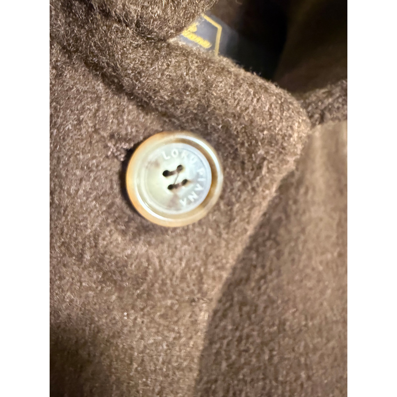 Loro Piana Women’s It 50 Brown Mohair Virgin Wool Stand Collar Coat Vintage — image 4 of 8